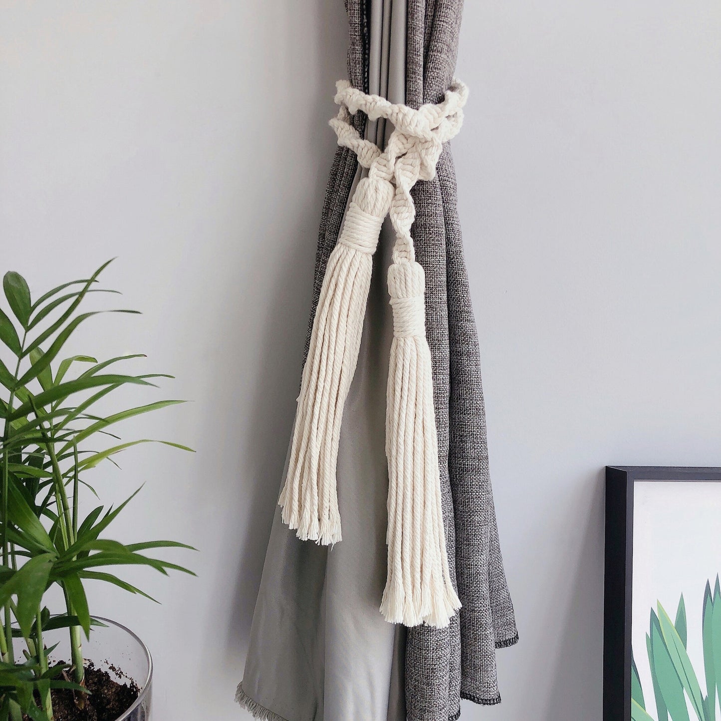 Decorative Bohemian Curtain Rope Tied Bandage