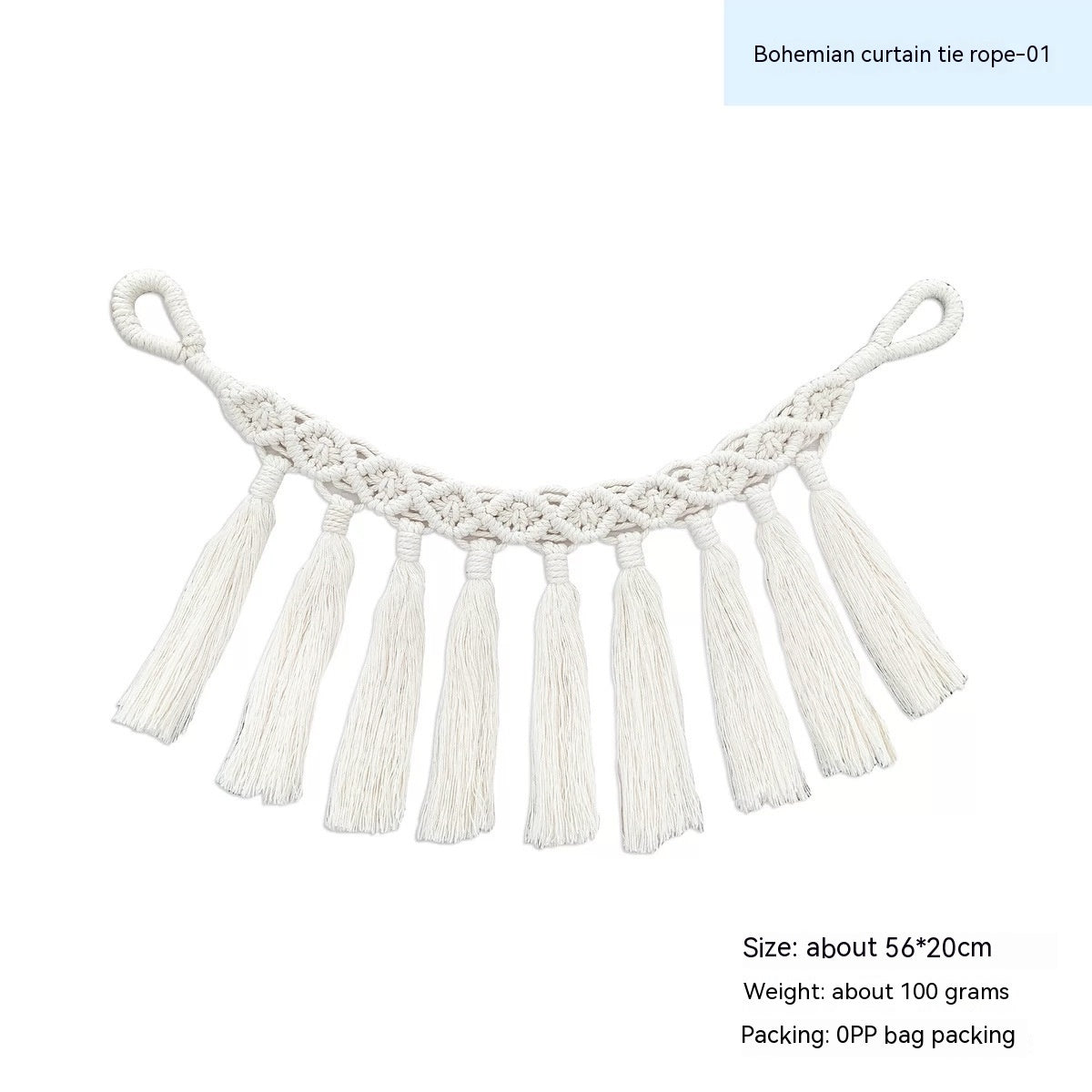 Decorative Bohemian Curtain Rope Tied Bandage