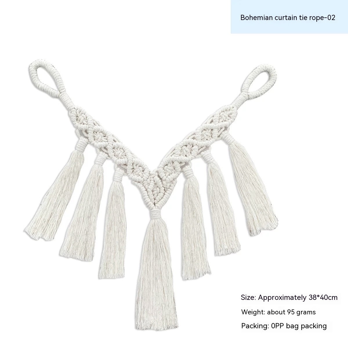 Decorative Bohemian Curtain Rope Tied Bandage