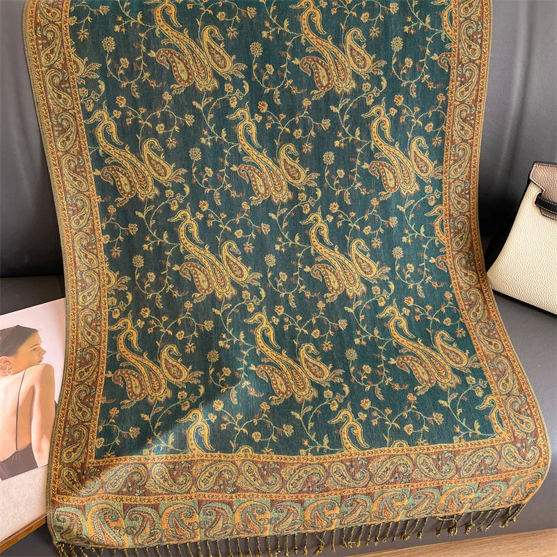 Tassel Blanket Design Thick Pashminas Scarf