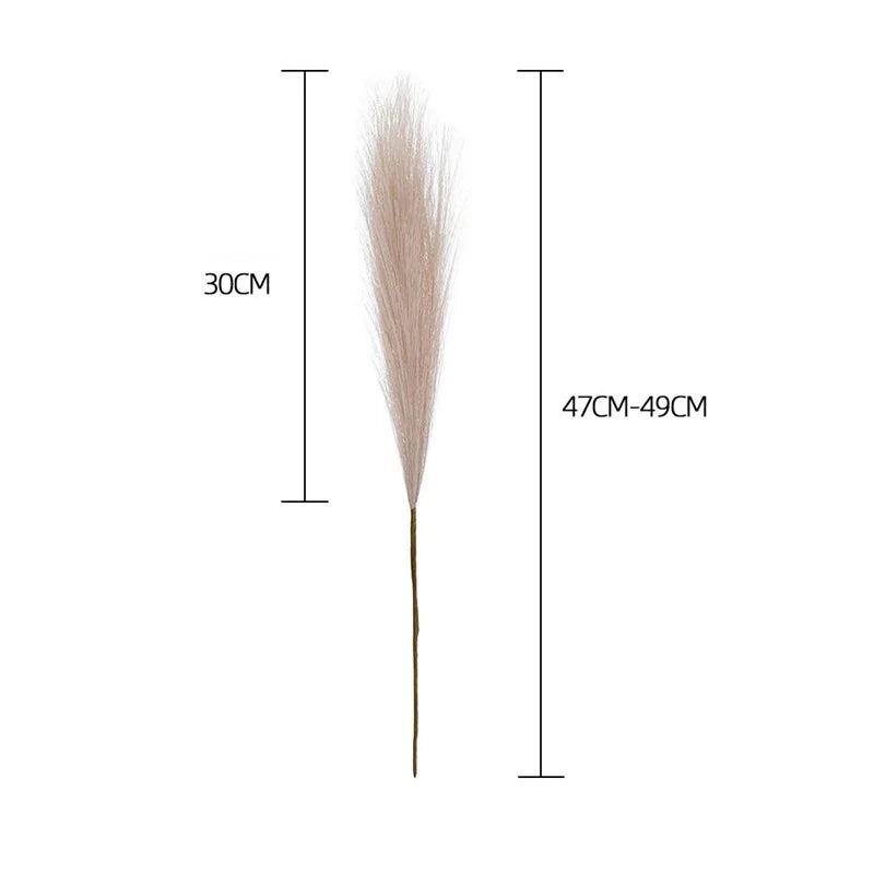 Simulated Fluffy Pampas Grass Bohemian Decorative Flowers