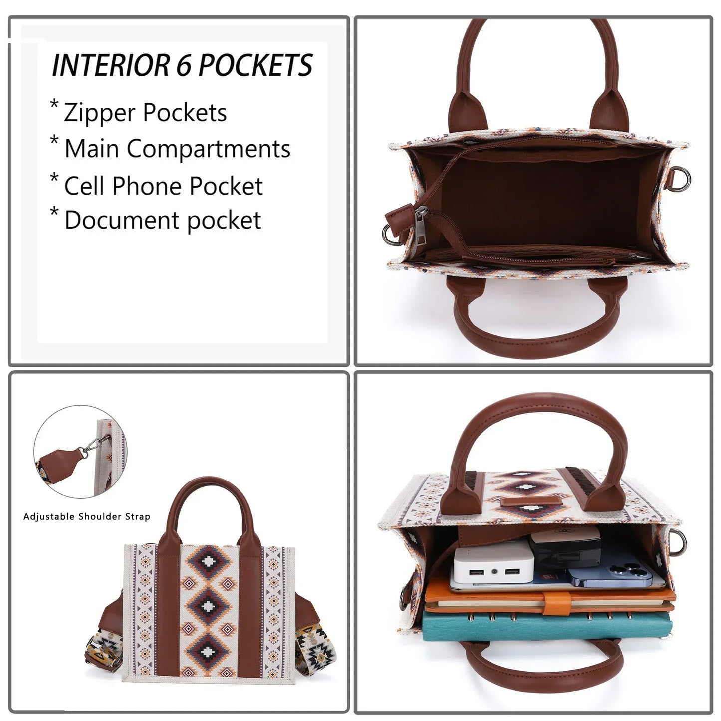 Women Handbags Western Shoulder Large Capacity Travel Bag