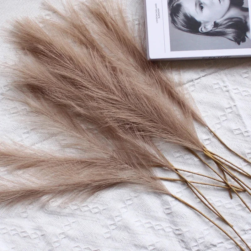 55CM 5/10/20PCS Fluffy Pampas Grass Boho Decor Flower Faux